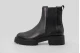 Calvin Klein Leather Chunky Square Toe Chelsea Γυναικεία Μποτάκια