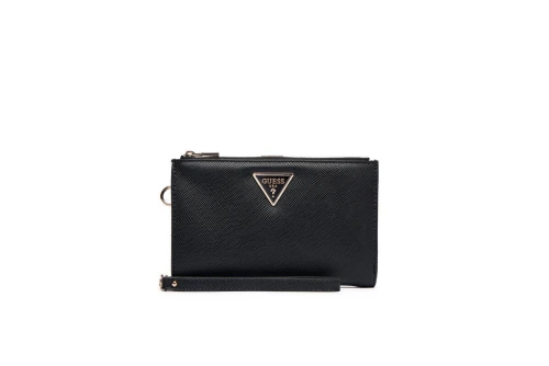 Guess Laurel Ii Double Zip Organiser Πορτοφόλι (ZG7459157 BLACK)