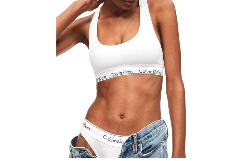 Calvin Klein Modern Cotton Γυναικείο Μπουστάκι Λευκό
