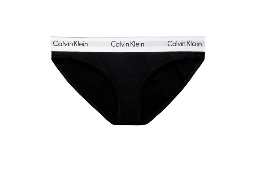 Calvin Klein Γυναικείο Εσώρουχο Σλιπ Μαύρο, Λευκό