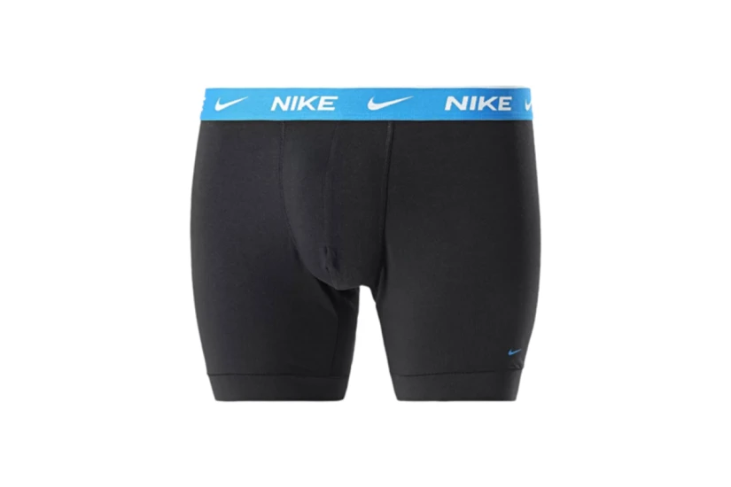Nike Everyday Cotton Stretch Ανδρικά Boxer Εσώρουχα Μαύρα 3 Τεμάχια
