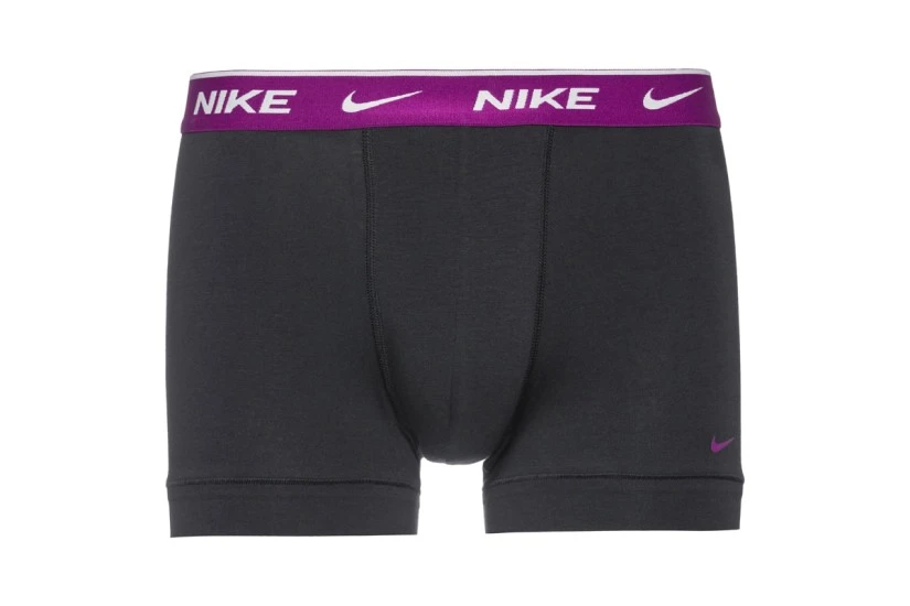 Nike Everyday Cotton Stretch Ανδρικά Boxer Εσώρουχα Μαύρα 3 Τεμάχια