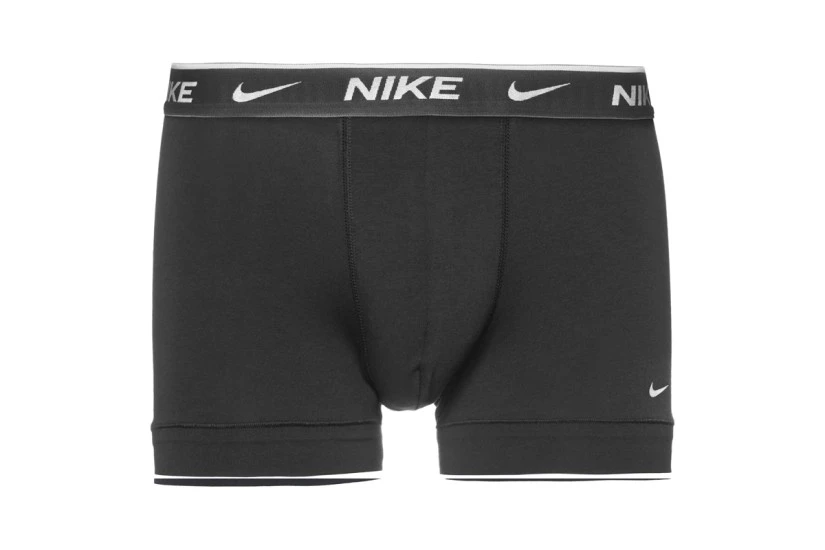 Nike Everyday Cotton Stretch Ανδρικά Boxer Εσώρουχα Μαύρα 3 Τεμάχια