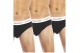Calvin Klein Cotton Stretch Ανδρικά Εσώρουχα Σλιπ Μαύρα 3 Τεμάχια