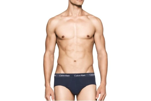 Calvin Klein Cotton Stretch Εσώρουχο Σλιπ Ανδρικό 3-Τεμάχια (0000U2661G 4KU)