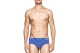 Calvin Klein Cotton Stretch Ανδρικά Εσώρουχα Σλιπ Μαύρα, Ραφ, Μπλε Σκούρο 3 Τεμάχια
