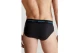 Calvin Klein Cotton Stretch Ανδρικά Εσώρουχα Σλιπ Μαύρα 3 Τεμάχια