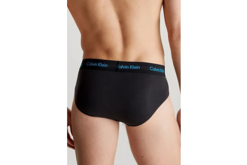 Calvin Klein Cotton Stretch Ανδρικά Εσώρουχα Σλιπ Μαύρα 3 Τεμάχια