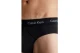 Calvin Klein Cotton Stretch Ανδρικά Εσώρουχα Σλιπ Μαύρα 3 Τεμάχια