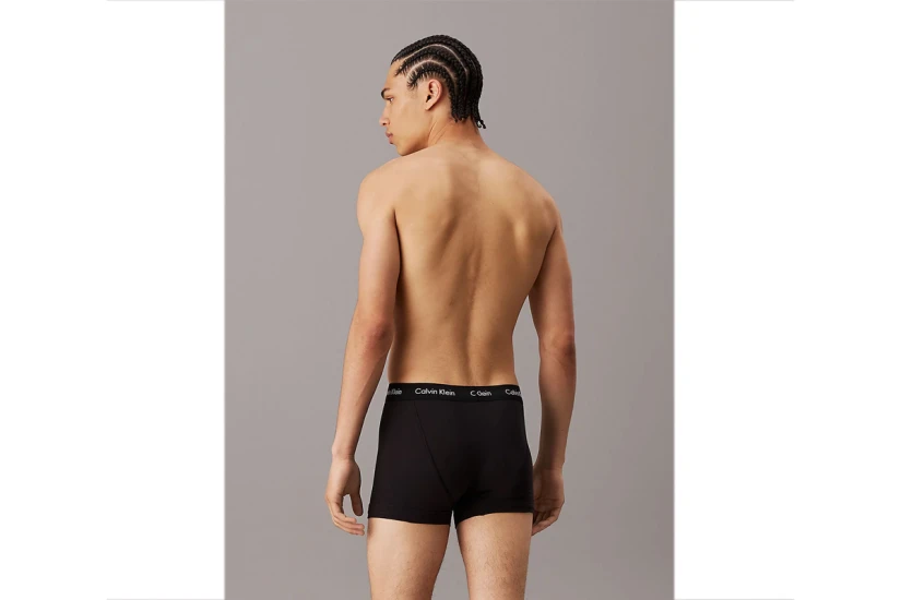 Calvin Klein Cotton Stretch Ανδρικά Εσώρουχα Μπόξερ Μαύρα 3 Τεμάχια