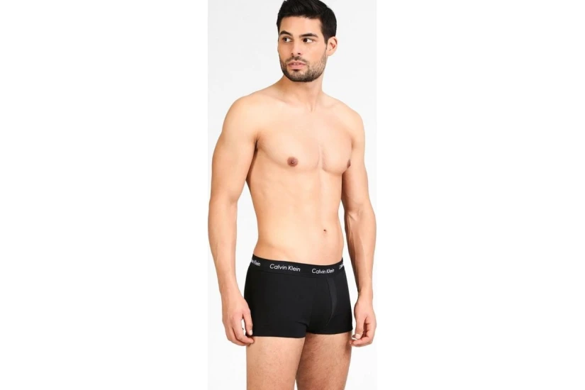 Calvin Klein Cotton Stretch Low Rise Trunk Εσώρουχο Boxer Ανδρικό 3-Τεμάχ (0000U2664G XWB)