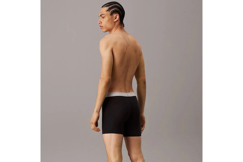 Calvin Klein COTTON STRETCH Ανδρικά Μπόξερ Εσώρουχα 3 Τεμάχια Μαύρα