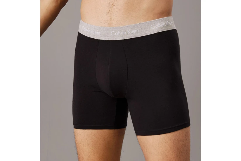 Calvin Klein COTTON STRETCH Ανδρικά Μπόξερ Εσώρουχα 3 Τεμάχια Μαύρα
