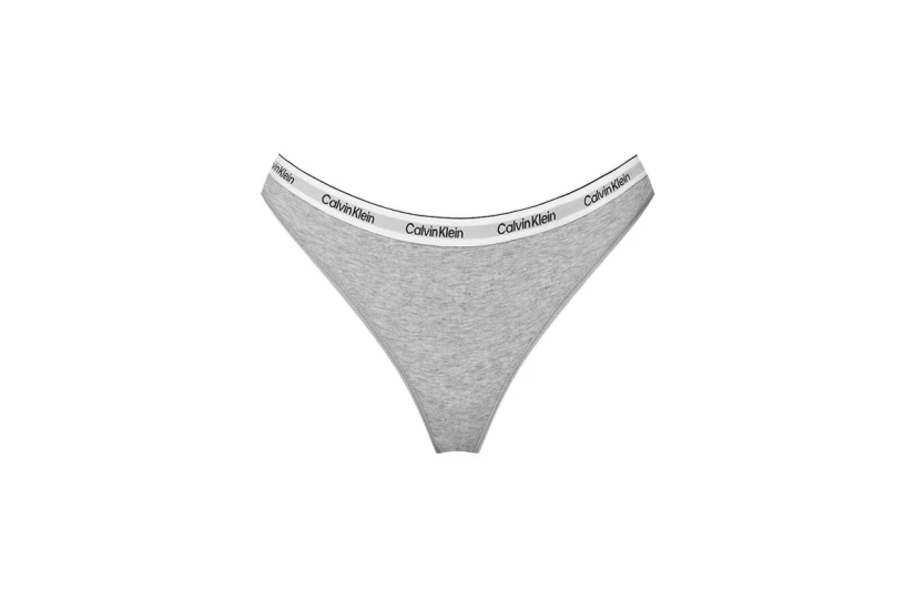 Calvin Klein Icon Logo Γυναικεία Εσώρουχα String Μαύρα, Λευκά, Γκρι 3 Τεμάχια