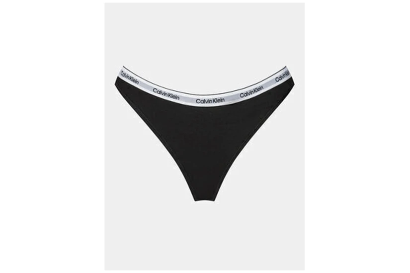 Calvin Klein Icon Logo Γυναικεία Εσώρουχα String Μαύρα, Λευκά, Γκρι 3 Τεμάχια
