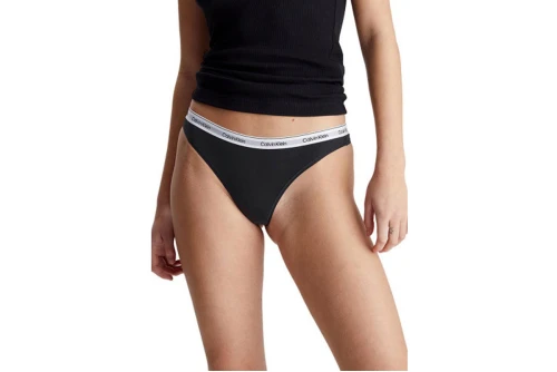 Calvin Klein Icon Logo Εσώρουχο String Γυναικείο 3-Τεμάχια (000QD5209E UB1)