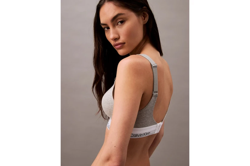 Calvin Klein Lift Γυναικείο Μπουστάκι Γκρι, Λευκό