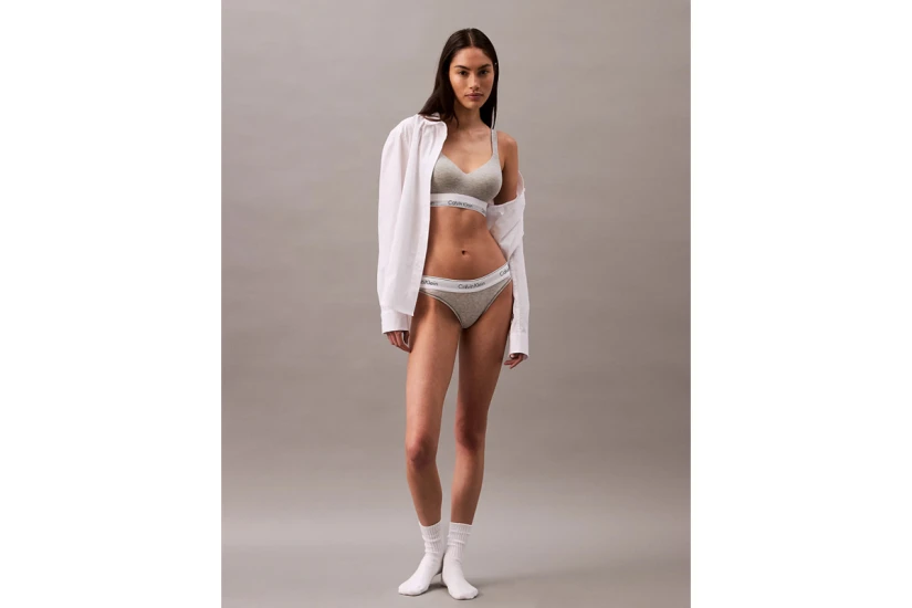 Calvin Klein Lift Γυναικείο Μπουστάκι Γκρι, Λευκό