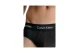 Calvin Klein Ανδρικά Εσώρουχα Σλιπ Μαύρα 3 Τεμάχια