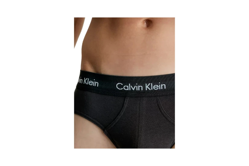 Calvin Klein Ανδρικά Εσώρουχα Σλιπ Μαύρα 3 Τεμάχια