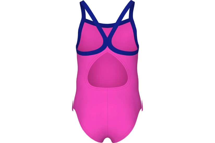 Arena Logo Kids Girl Παιδικό Ολόσωμο Μαγιό Φούξια, Σιέλ
