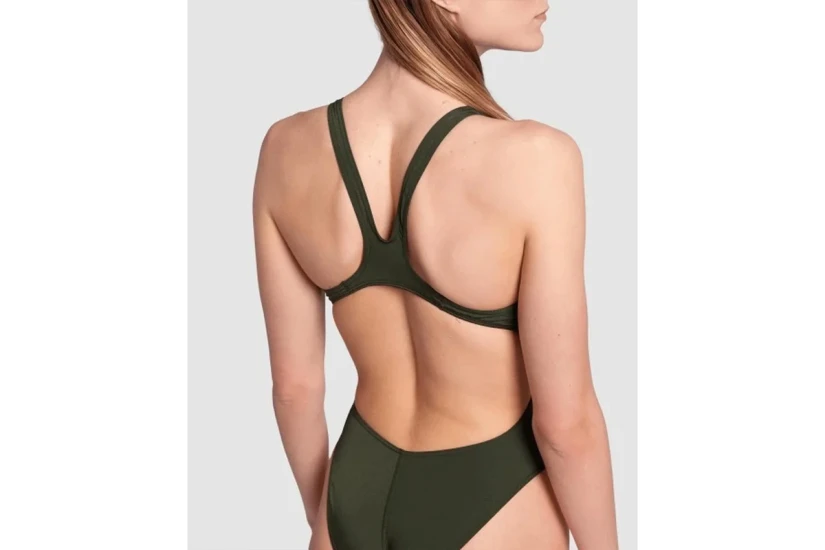 Arena Team Swim Tech Γυναικείο Ολόσωμο Μαγιό Χακί