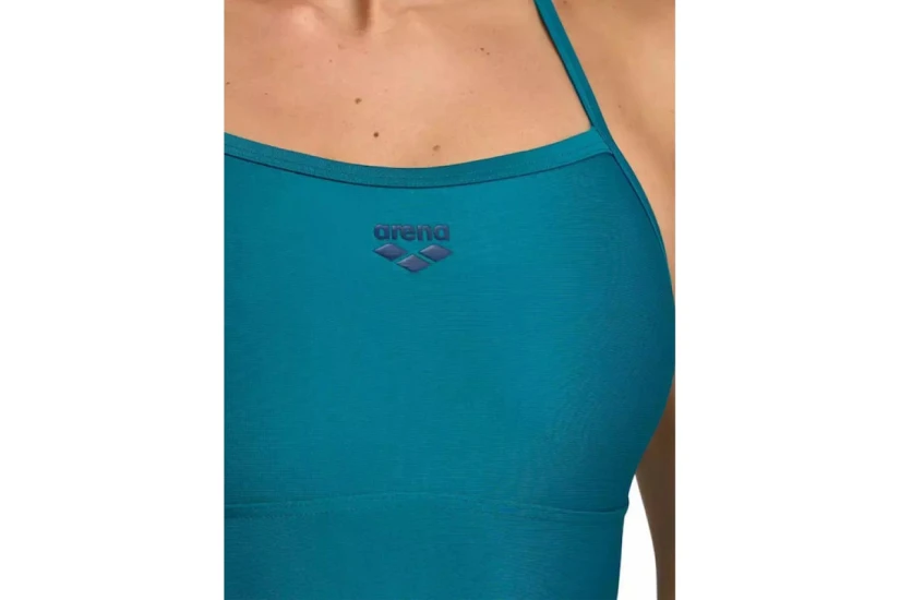 Arena Solid Swimsuit Lightdrop Back B Γυναικείο Ολόσωμο Μαγιό Πετρόλ