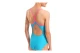 Arena Girls Light Drop Back Solid Παιδικό Ολόσωμο Μαγιό Τυρκουάζ, Φούξια