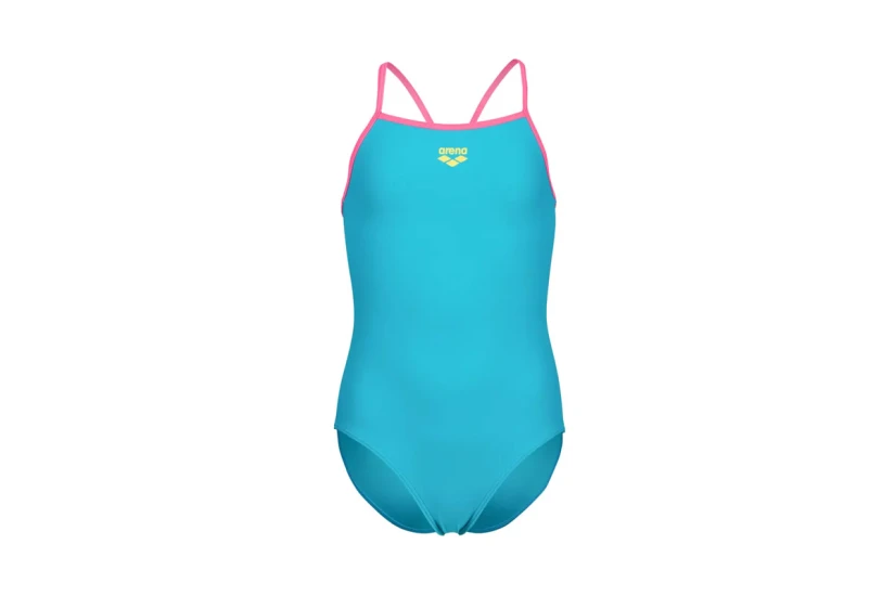 Arena Girls Light Drop Back Solid Παιδικό Ολόσωμο Μαγιό Τυρκουάζ, Φούξια