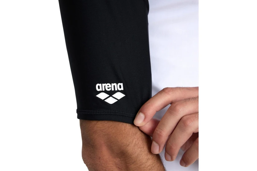 Arena Ανδρικό Αντηλιακό T-Shirt Λευκό, Μαύρο