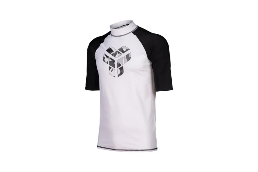 Arena Ανδρικό Αντηλιακό T-Shirt Λευκό, Μαύρο