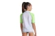 Arena Rash Vest Graphic Παιδική Κοντομάνικη Μπλούζα UV Protection Λευκή, Λαχανί