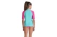 Arena Rash Vest Graphic Παιδική Κοντομάνικη Μπλούζα UV Protection Βεραμάν, Φούξια