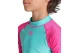 Arena Rash Vest Graphic Παιδική Κοντομάνικη Μπλούζα UV Protection Βεραμάν, Φούξια