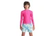 Arena Rash Vest Graphic Παιδική Μακρυμάνικη Μπλούζα UV Protection Φούξια