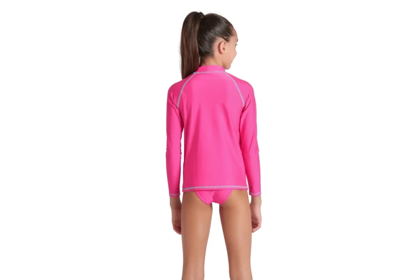 Arena Rash Vest Graphic Παιδική Μακρυμάνικη Μπλούζα UV Protection Φούξια