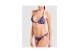 Arena Water Print Triangle Γυναικείο Μαγιό Bikini Μωβ, Μαύρο