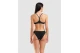 Arena Bandeau Solid Γυναικείο Μαγιό Bikini Μαύρο, Λευκό