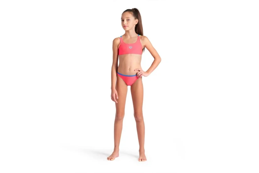 Arena Solid Παιδικό Σετ Μαγιό Bikini Κοραλλί, Ρουά