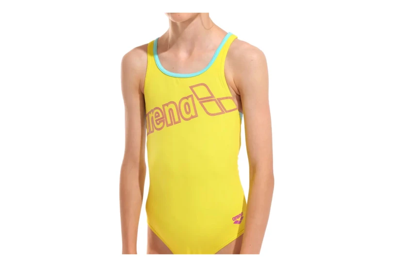 Arena Swim Pro Παιδικό Ολόσωμο Μαγιό Κίτρινο, Τυρκουάζ