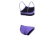 Arena Team Stripe Crop Γυναικείο Μαγιό Bikini Μωβ, Μαύρο