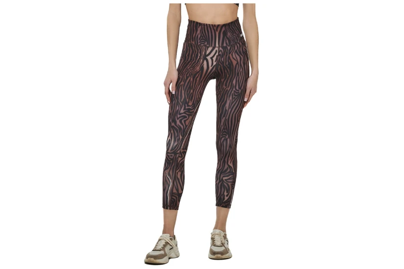 Body Action Allover Printed Γυναικείο Κολάν Καφέ, Μαύρο