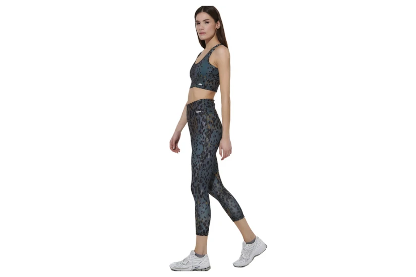 Body Action Allover Printed Γυναικείο Κολάν Χακί, Μαύρο, Μουσταρδί