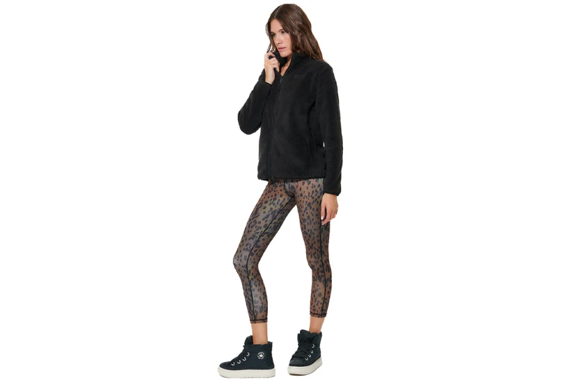 Body Action Allover Printed Κολάν 7-8 Γυναικείο (011624 MOCHA ANIMAL-05E)