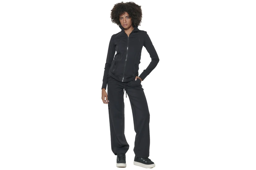 Body Action Open-Hem Παντελόνι Φόρμας Γυναικείο (011625 BLACK-01)