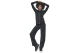 Body Action Open-Hem Παντελόνι Φόρμας Γυναικείο (011625 BLACK-01)