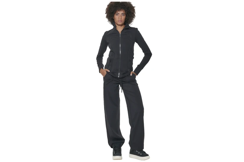 Body Action Open-Hem Παντελόνι Φόρμας Γυναικείο (011625 BLACK-01)