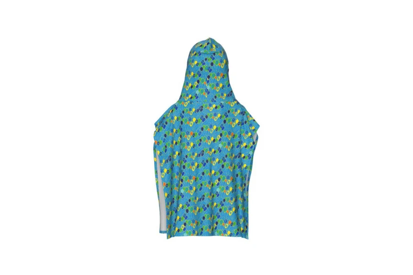 Arena Cotton Bathrobe Παιδικό Πόντσο Τυρκουάζ, Κίτρινο, Μπλε