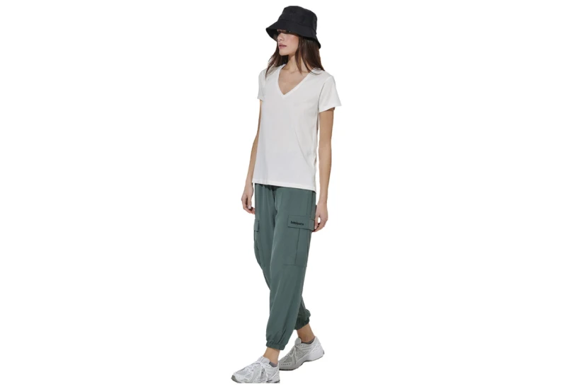 Body Action Poly Stretch Cargo Γυναικείο Παντελόνι Φόρμας Χακί
