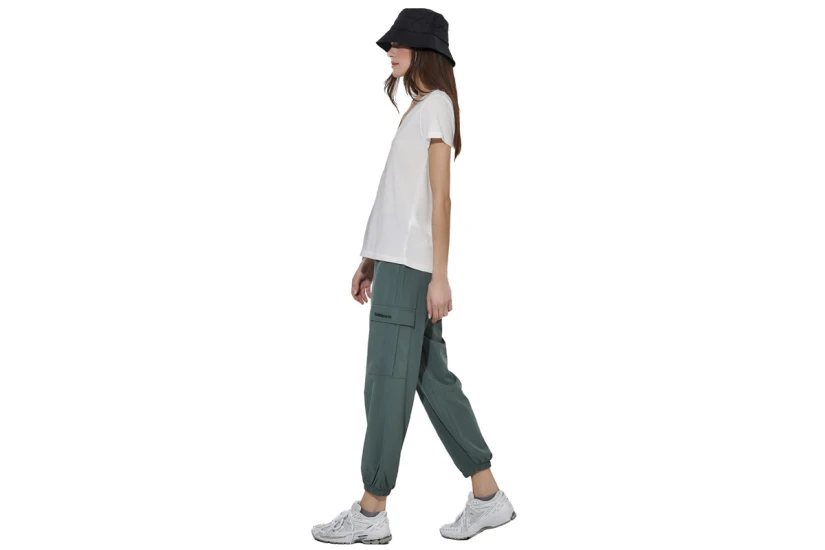 Body Action Poly Stretch Cargo Γυναικείο Παντελόνι Φόρμας Χακί